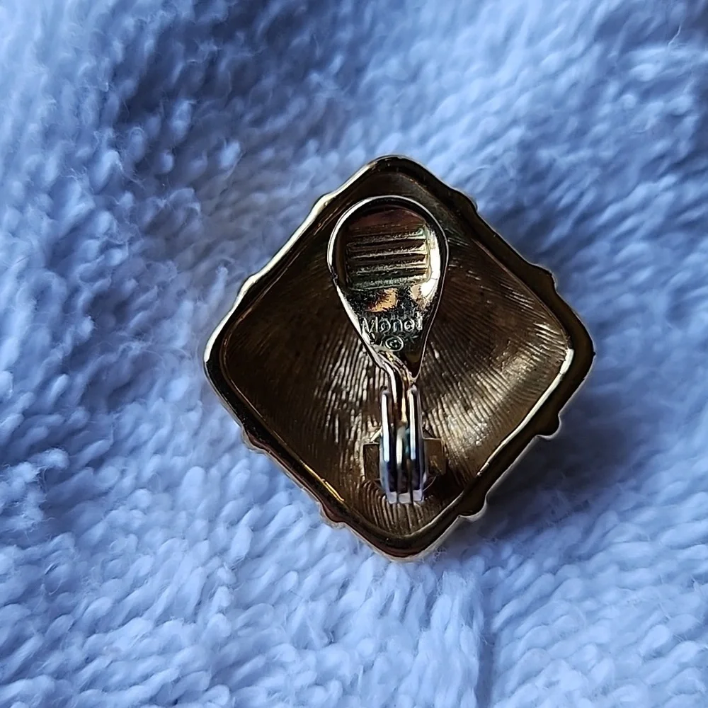Vintage Monet.  Broach and Clip Earings as a set